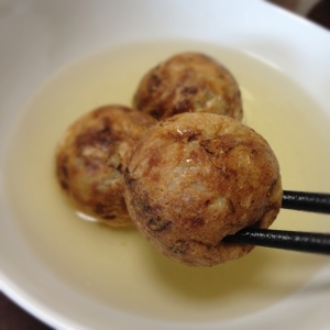 おいしい～♪『明石焼き風のたこやきの食べ方』