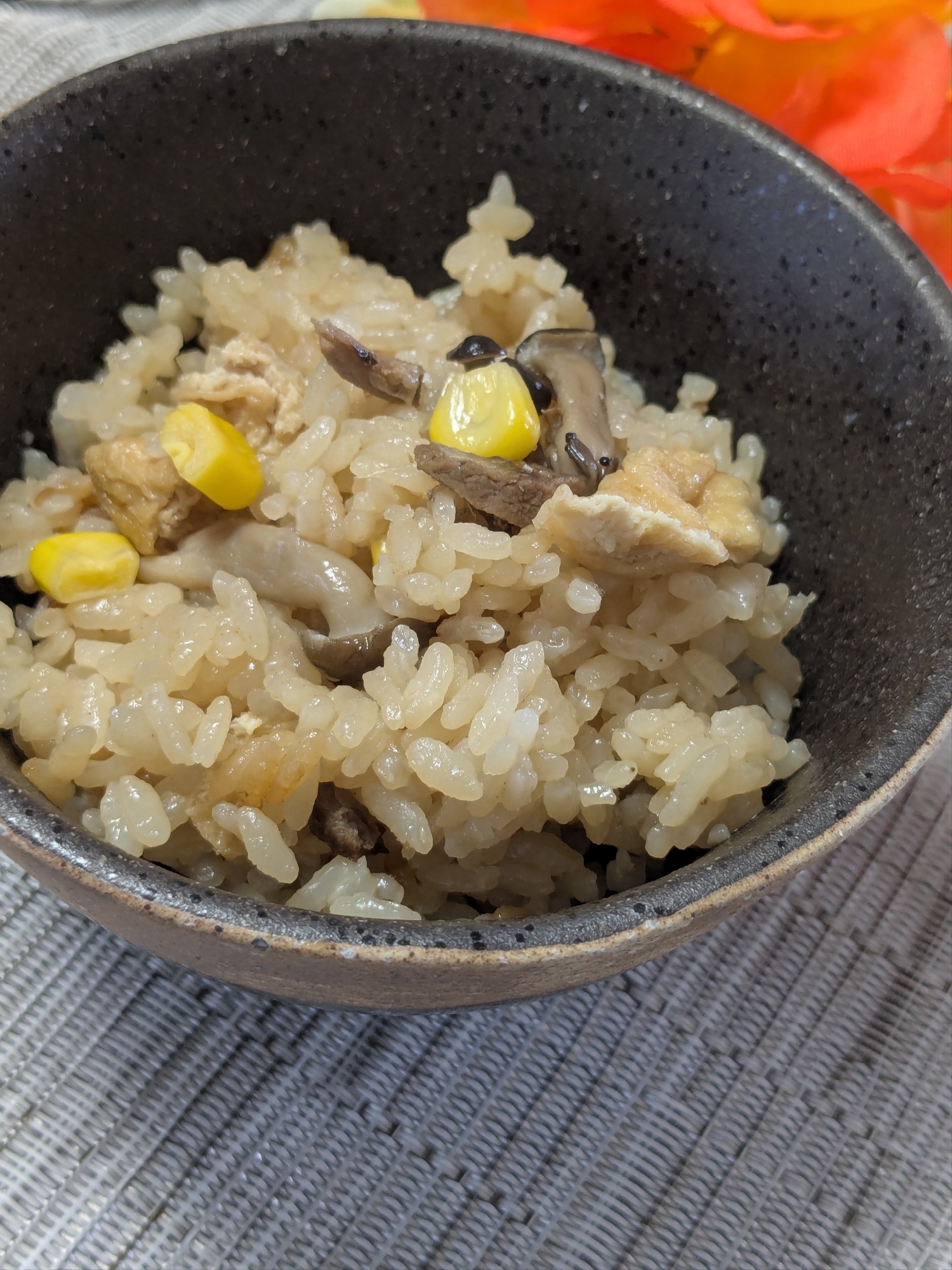 角煮の余った煮汁で!〜炊き込みご飯〜