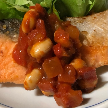 じゃがいものひよこ豆トマトソース煮