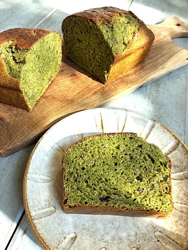 米粉入り*青汁とバナナのパウンドケーキ
