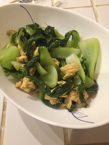 大量に青梗菜をもらったので作りました♡簡単で味もGoodでした！！！