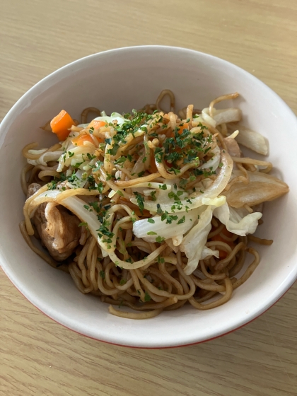 豚肉と家にある野菜でソース焼きそば