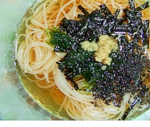 焼き海苔青海苔と生姜で海苔海苔素麺