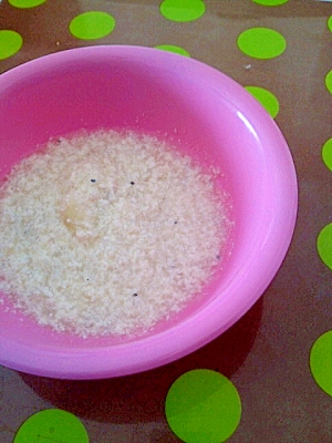 【離乳食初期】しらすと玉ねぎとお豆腐