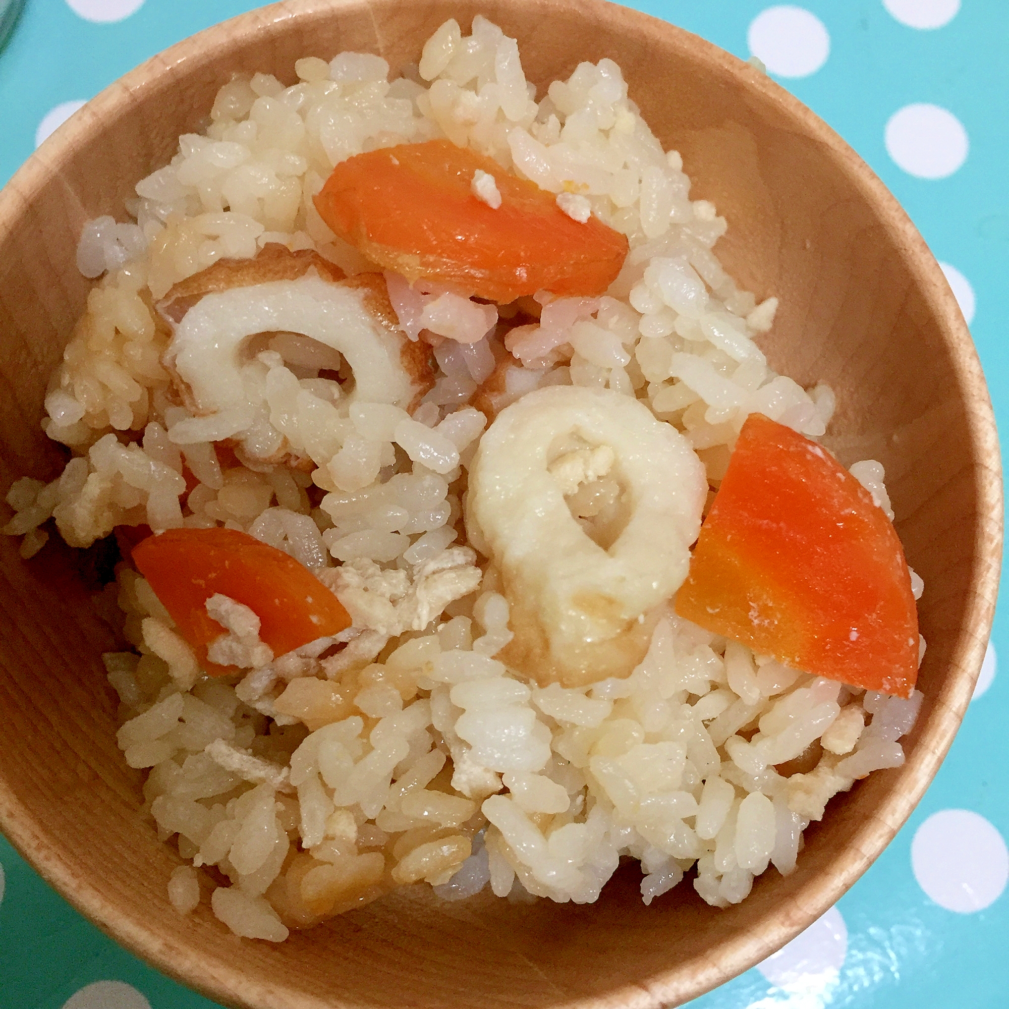 竹輪の炊きこみご飯☆