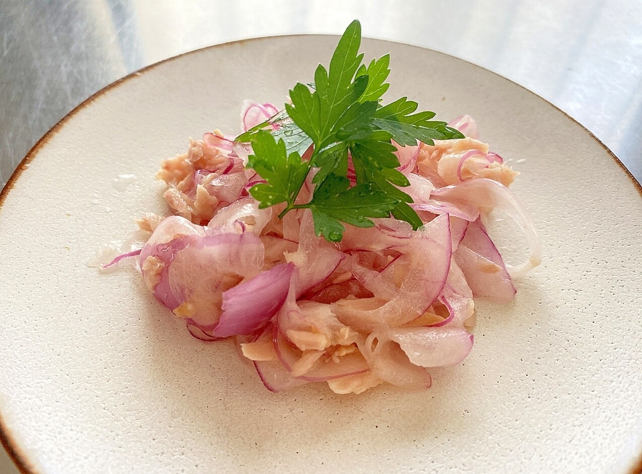 アーリーレッド(紫玉ネギ)とツナのマリネ レシピ・作り方 by トモ