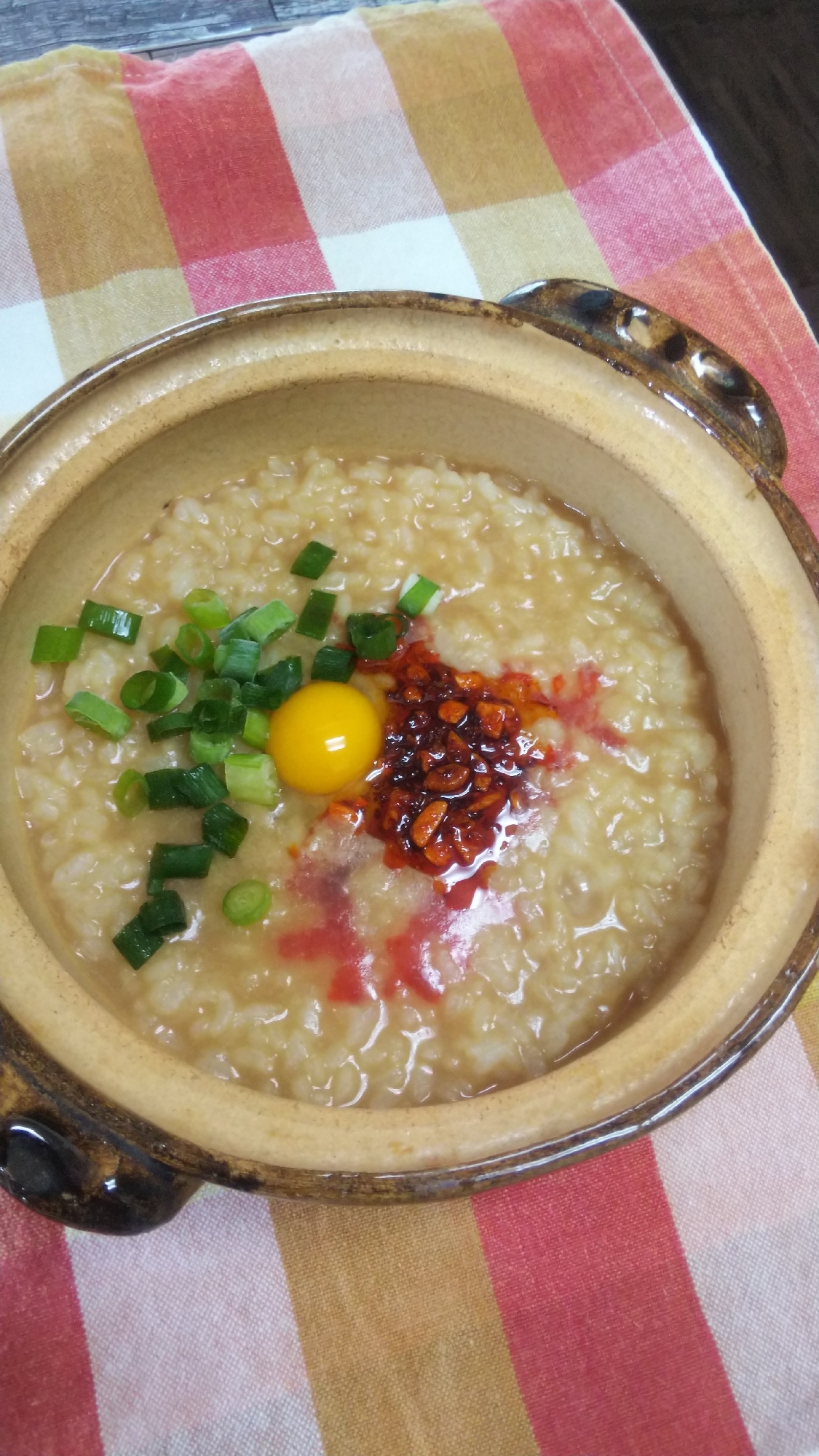 ピリ辛☆食べるラー油雑炊