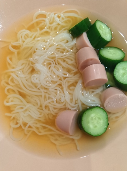 そうめんの韓国冷麺【タレは混ぜるだけの簡単料理】