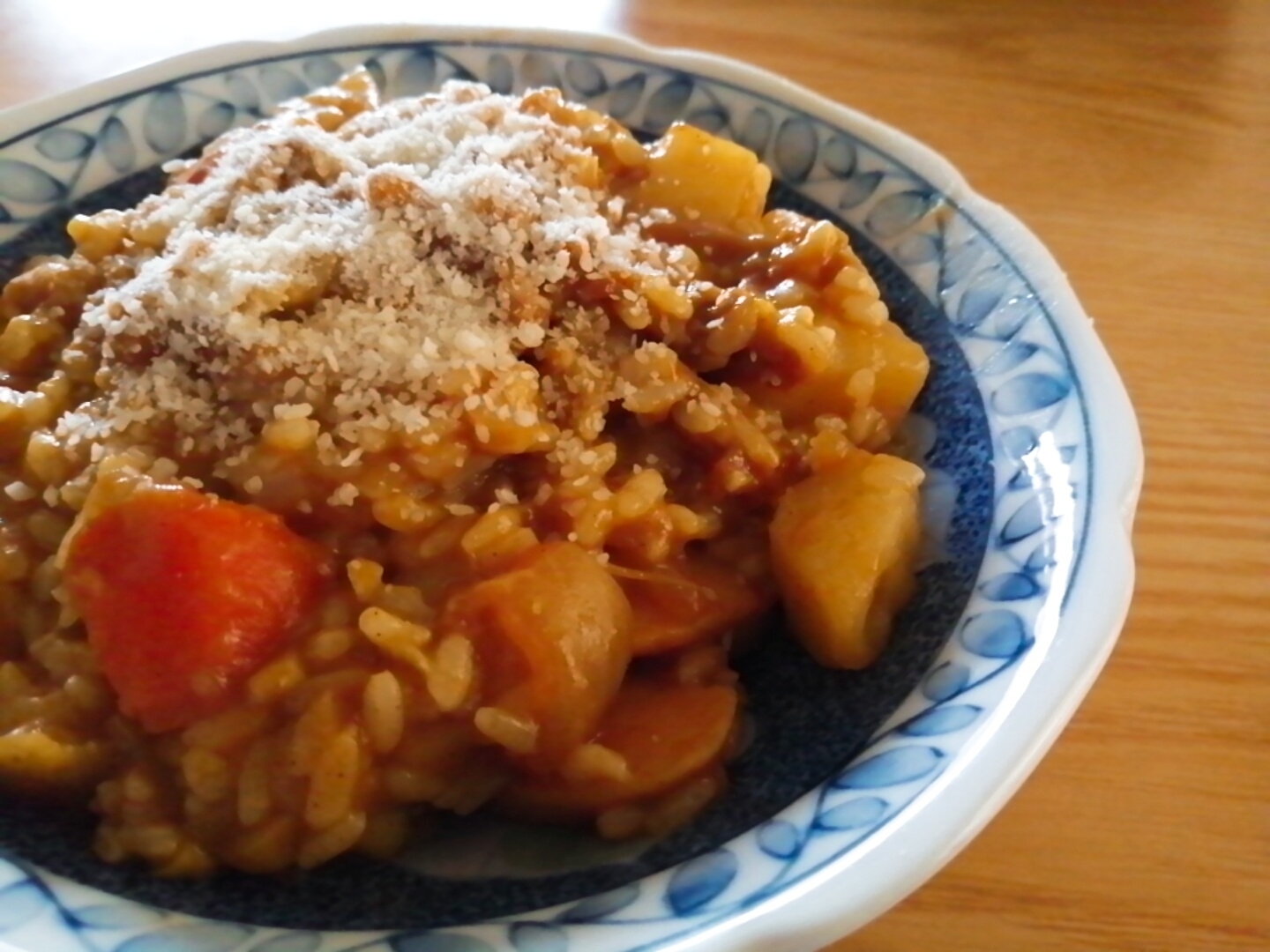 カレーの残りで☆カレーリゾット