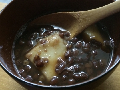 小豆からじっくり作って、とてもいい味に仕上がりました！ごちそうさまでした。
