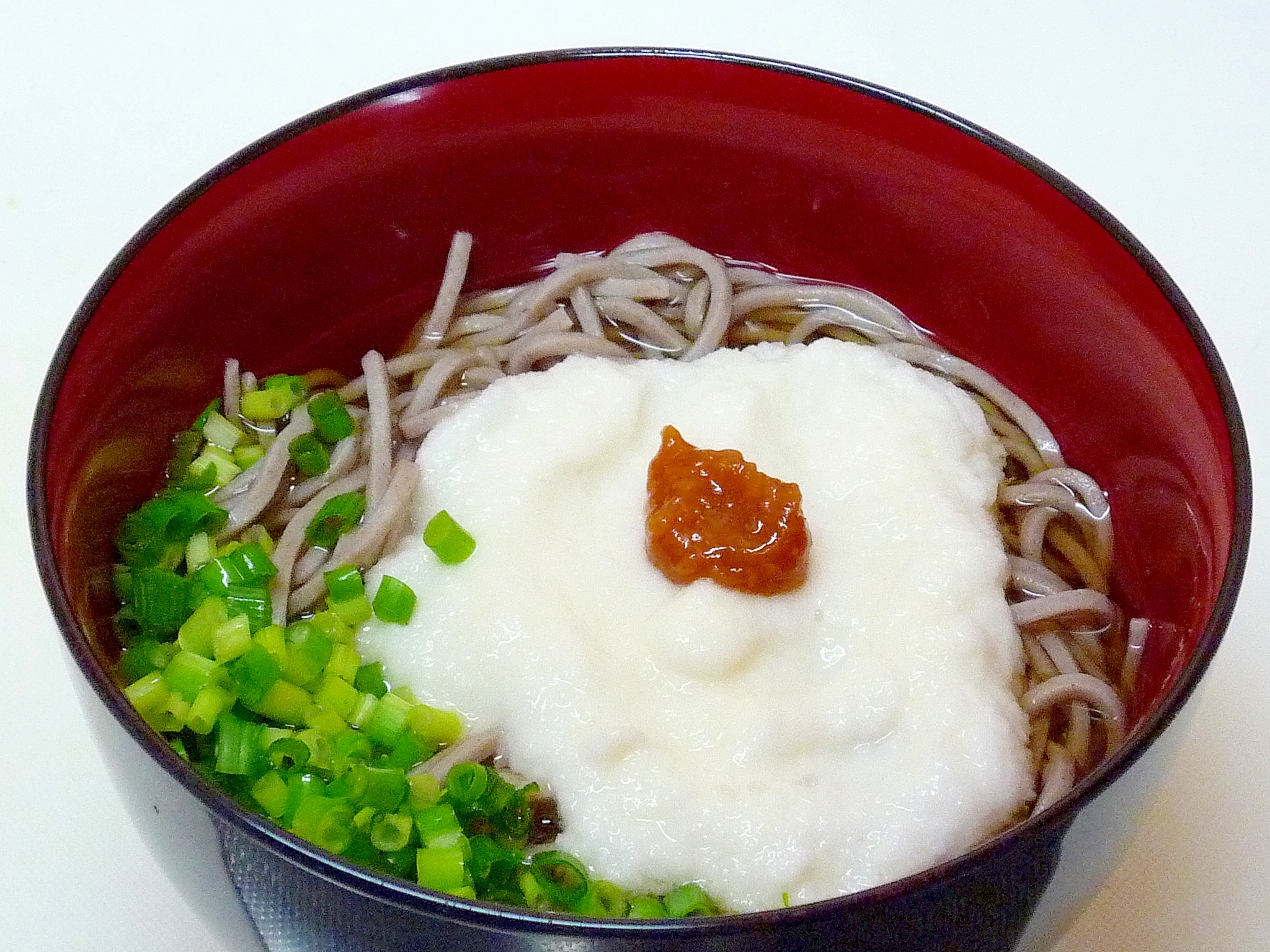 醤油糀のせ♪　山かけそば