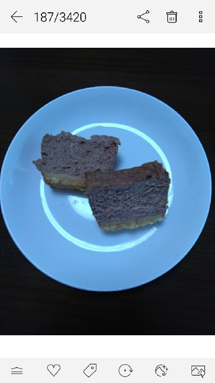 チョコレートベイクドチーズケーキ