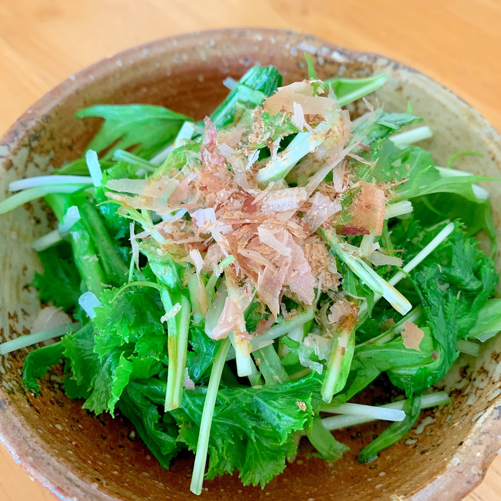 食べやすい♪わさび菜のおひたし