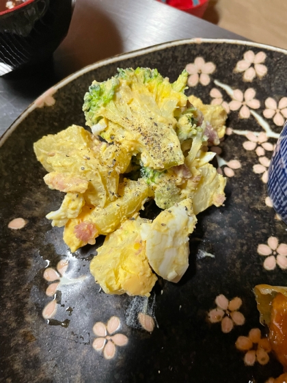 レンジで簡単♪じゃがいもじゃなくて長芋でポテサラ風