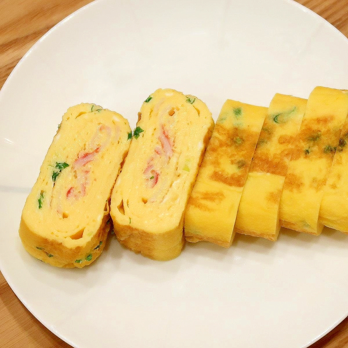 かにかま小ネギ厚焼き卵☆冷凍弁当向け