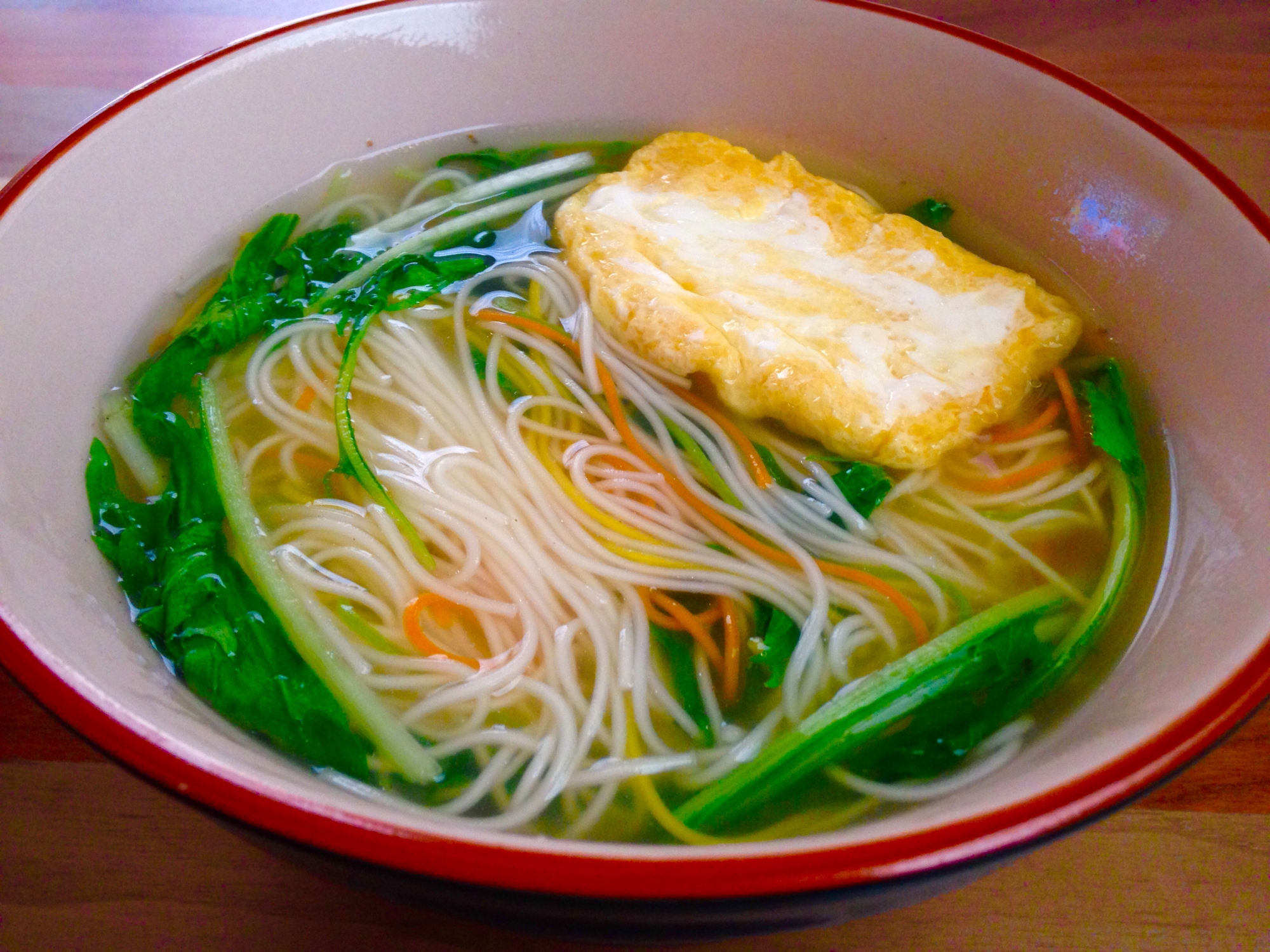 湯切りなし！柚子胡椒香る水菜にゅうめん♪