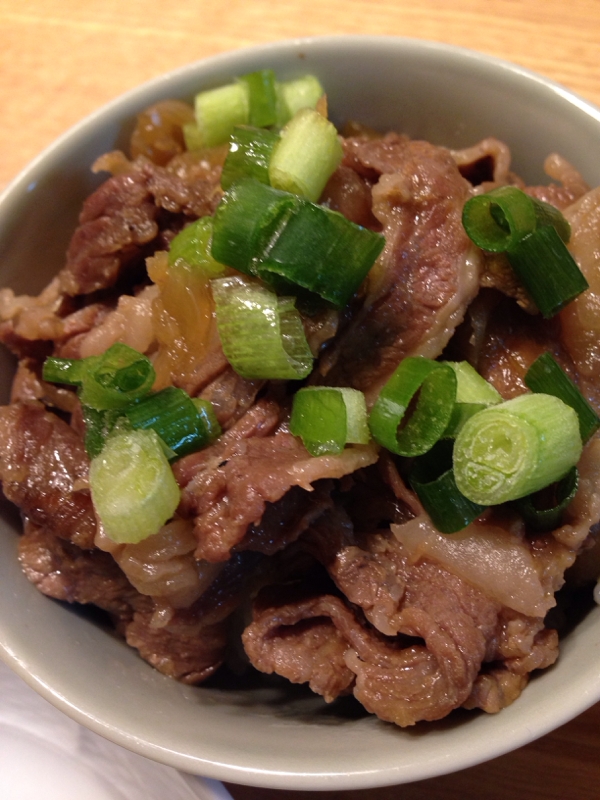 我が家の牛丼