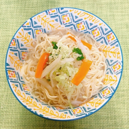 ミックス野菜で醤油ラーメン