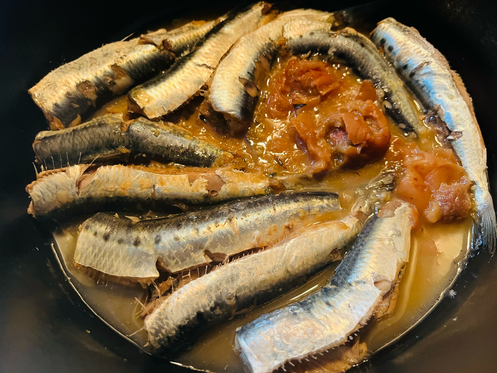 ストウブ鍋で·͜· ᕷイワシの梅煮