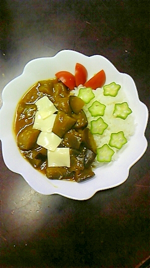 簡単茄子カレー