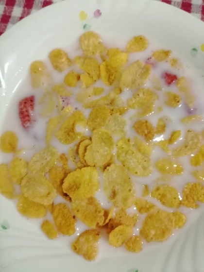 苺ミルクdeコーンフレーク レシピ 作り方 By Happy Kitchen 楽天レシピ 苺ミルクdeコーンフレーク レシピ 作り方 By Happy Kitchen 楽天レシピ