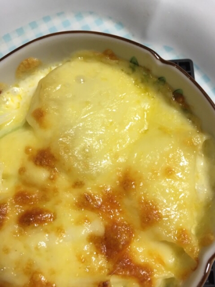 とても美味しかったです(*^^*)ホワイトソースを作らなくてもいいので、気軽にできるのが嬉しいです(*^^*)レシピありがとうございます☆