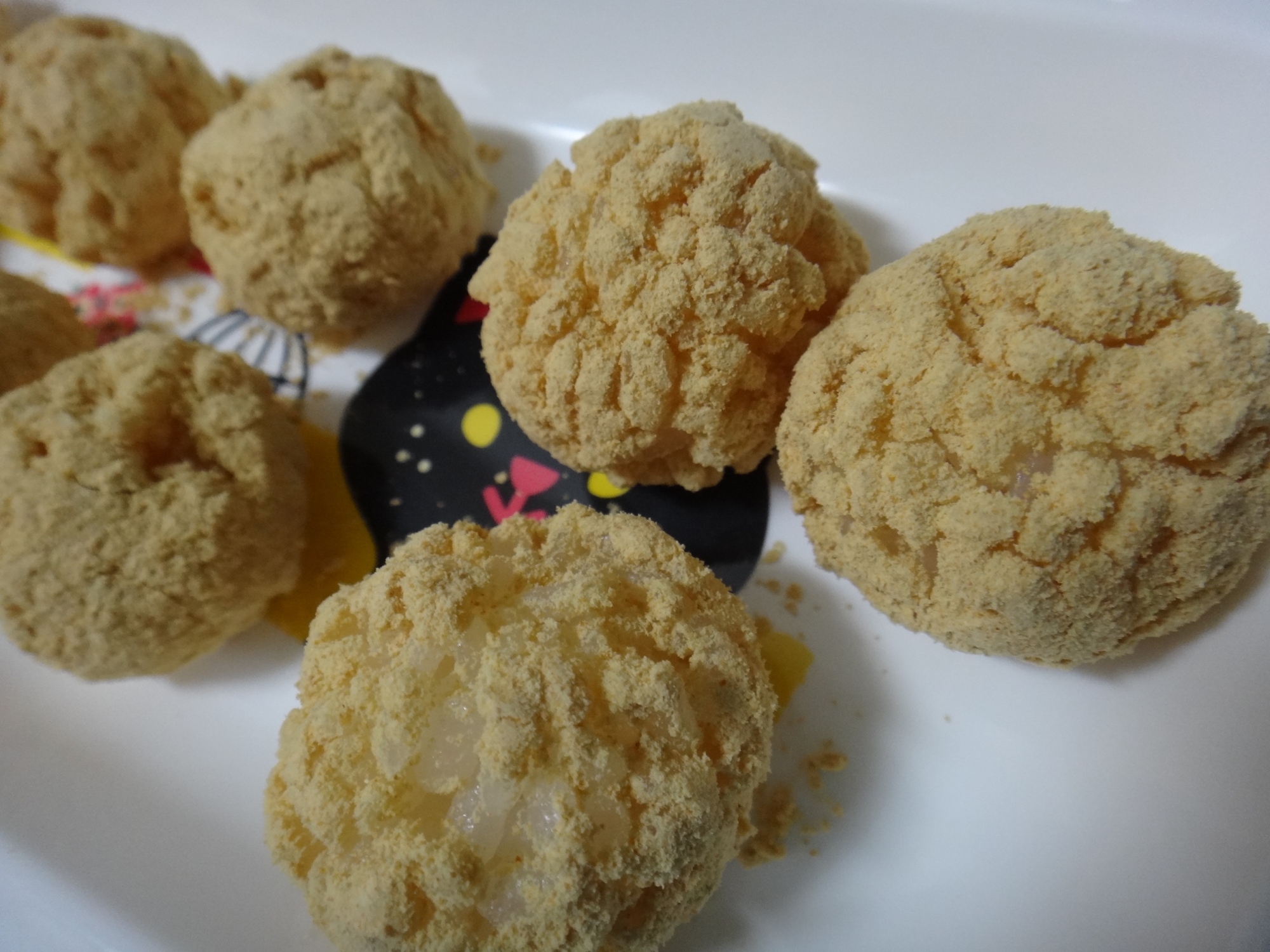 離乳食*手づかみ*ベタベタしない!きなこおにぎり