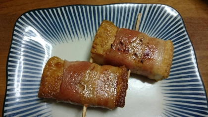 絹厚揚げで作りました！
ベーコンと厚揚げってこんなに合うんですね！！美味しかったです(*^^*)