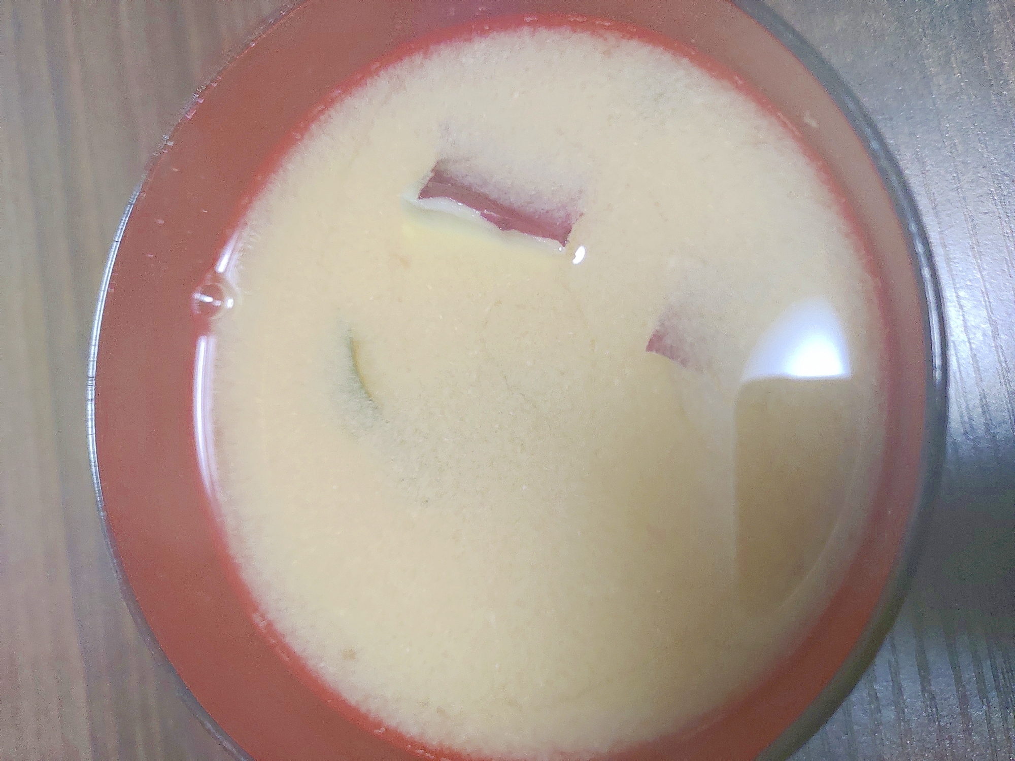 焼き芋とわかめの味噌汁