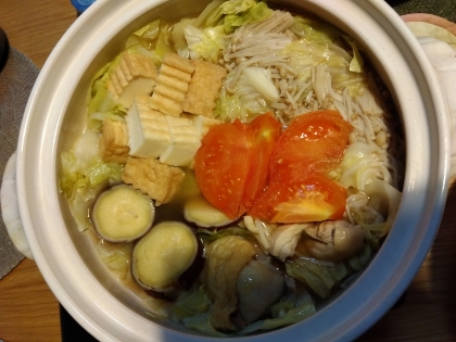 厚揚げ鍋焼きうどんその2