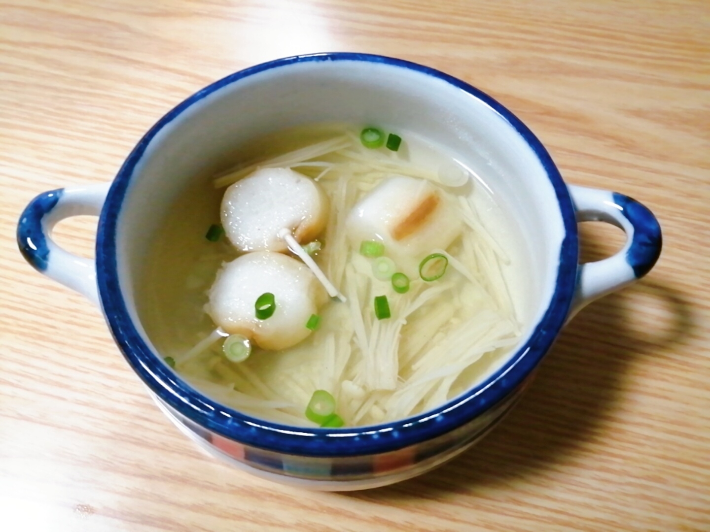 えのきと麩と小ねぎのスープ