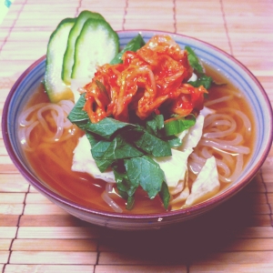 簡単！キャベツの入ったピリ辛冷麺♡