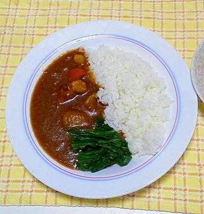 ほうれん草とカレー