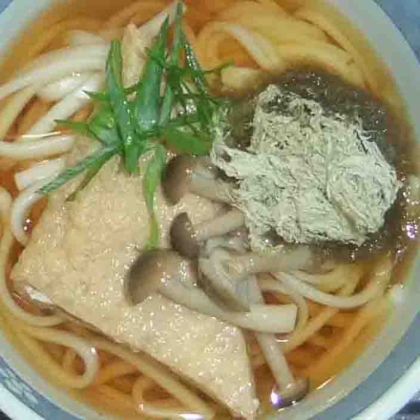 乾麺で☆あったかうどん☆