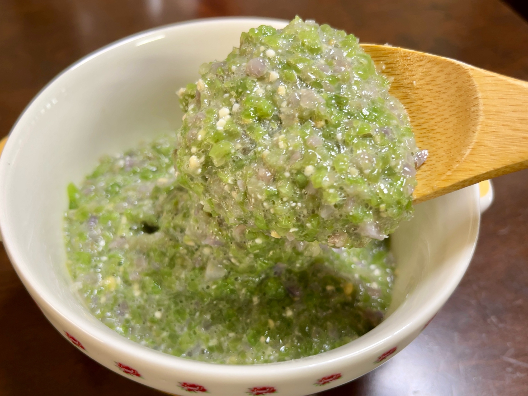 【旬味】ミズのたたき(味噌味)