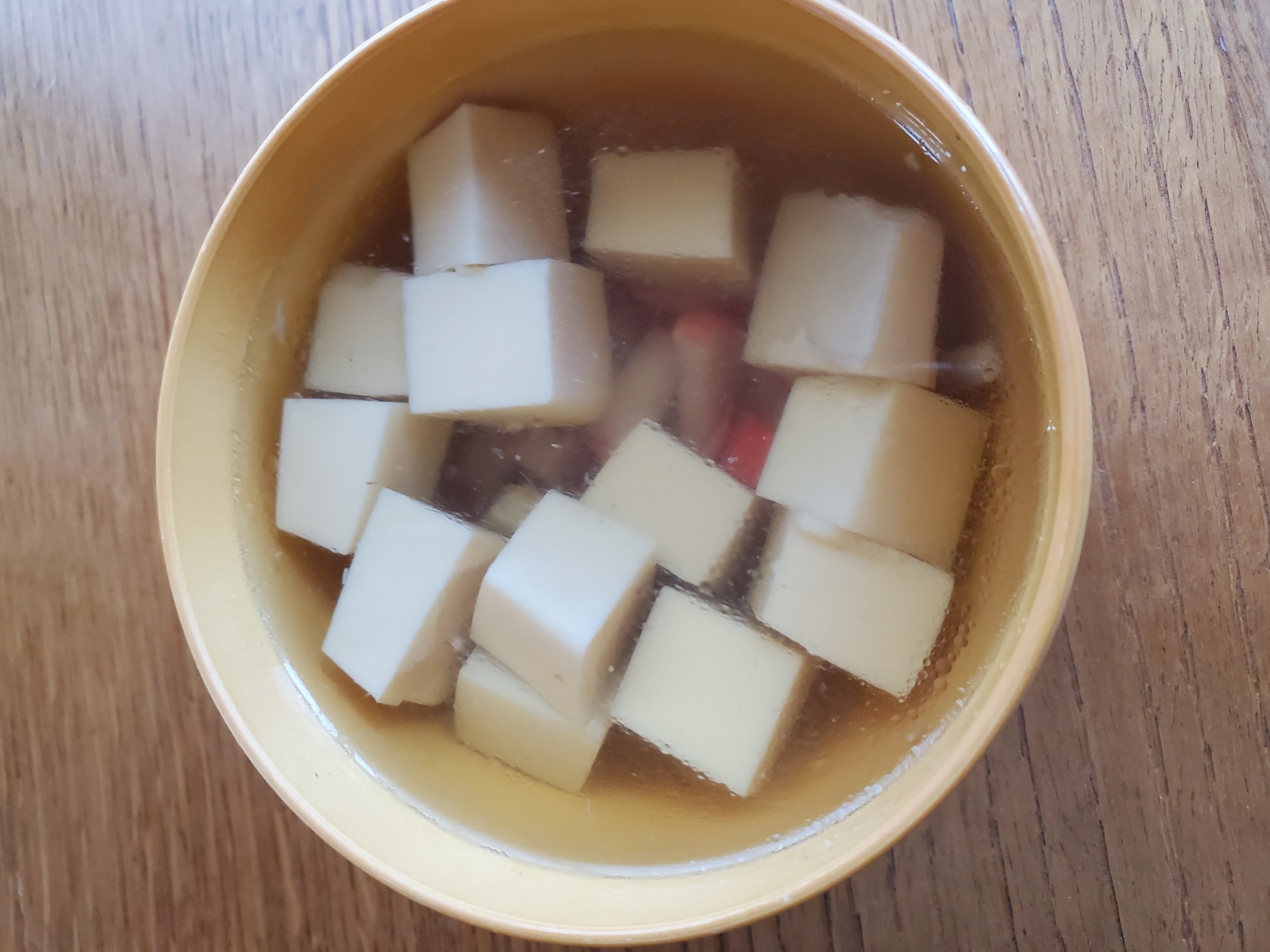 カニカマ卵豆腐のスープ