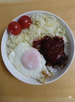 お家でも簡単！ソースたっぷり ロコモコ丼