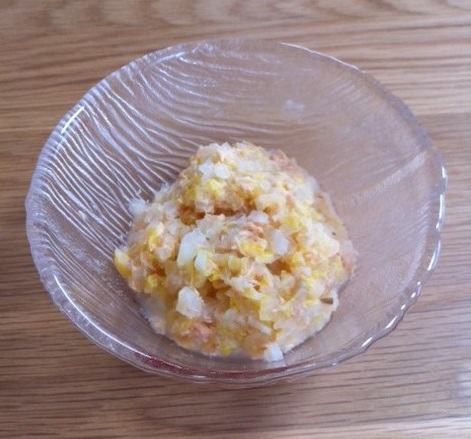 離乳食中期 鮭 白菜煮 レシピ 作り方 By も る す け 楽天レシピ