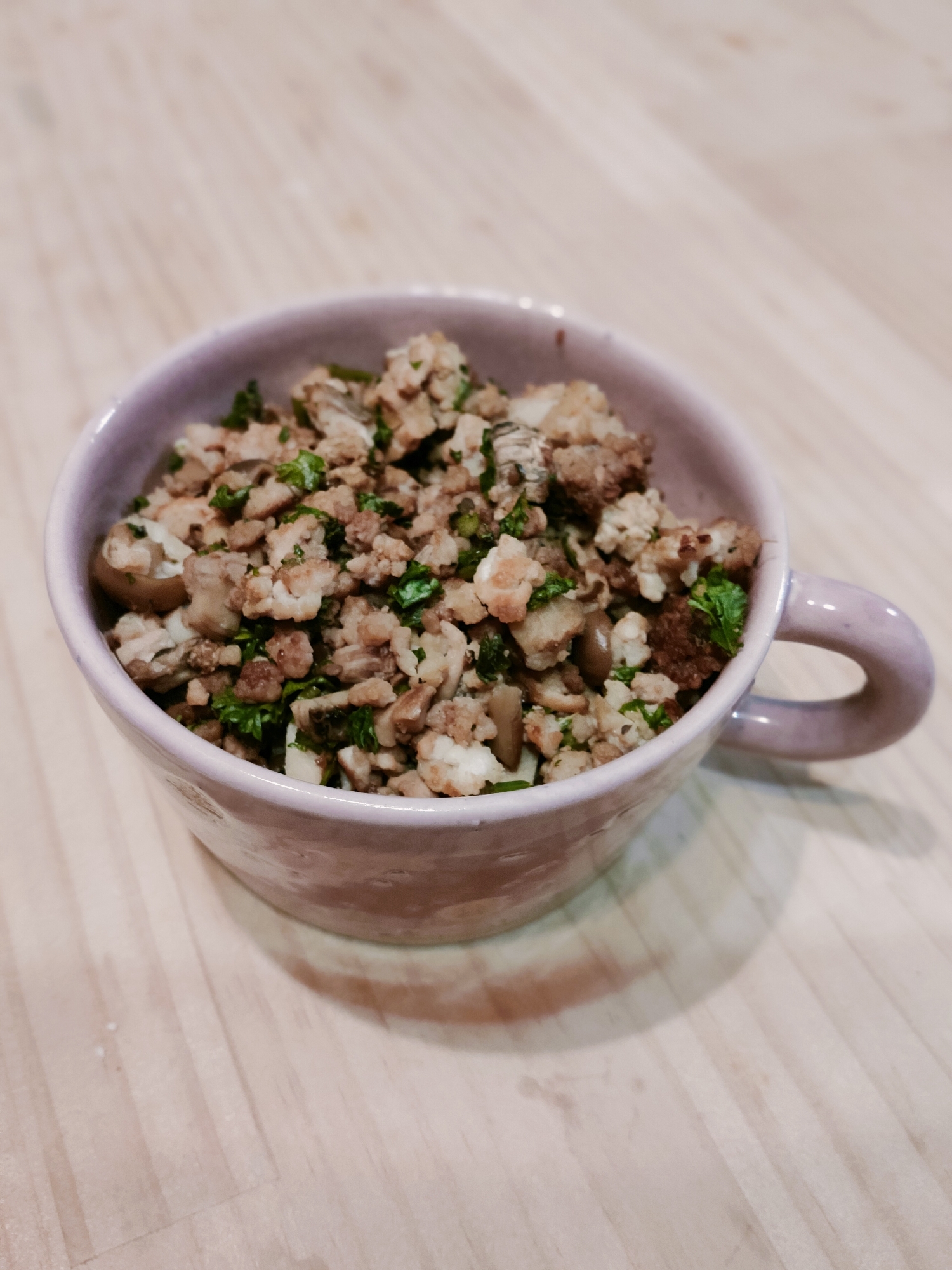 パセリが美味しい♥鶏そぼろ