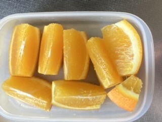 うちの果物　オレンジの切り方