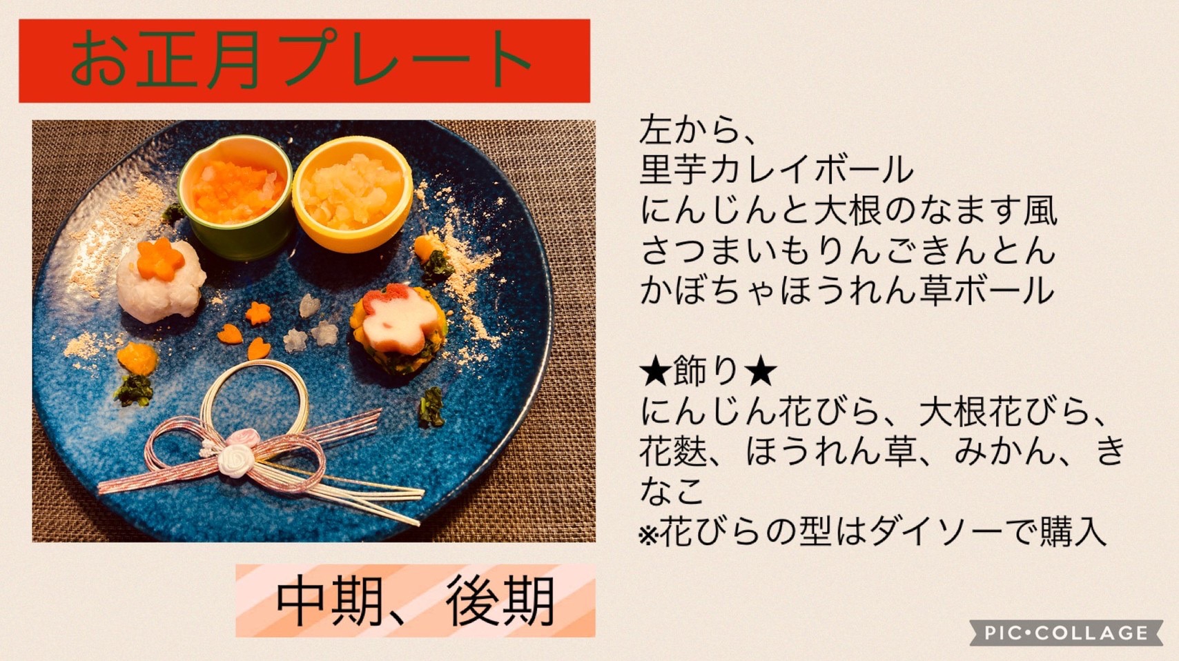 離乳食 お正月プレート レシピ 作り方 By あつほママ 楽天レシピ
