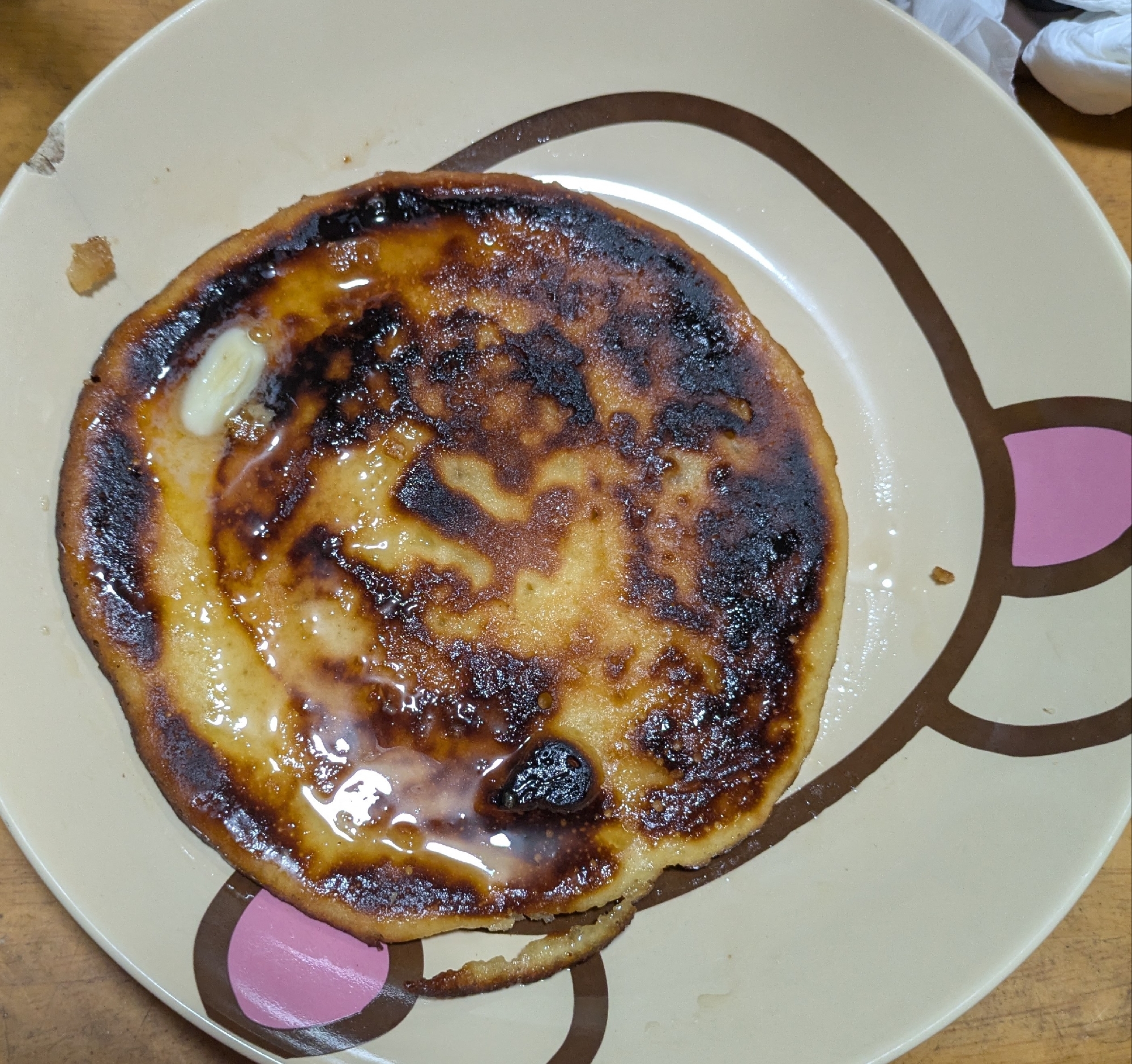 びわとレモンピールのパンケーキ