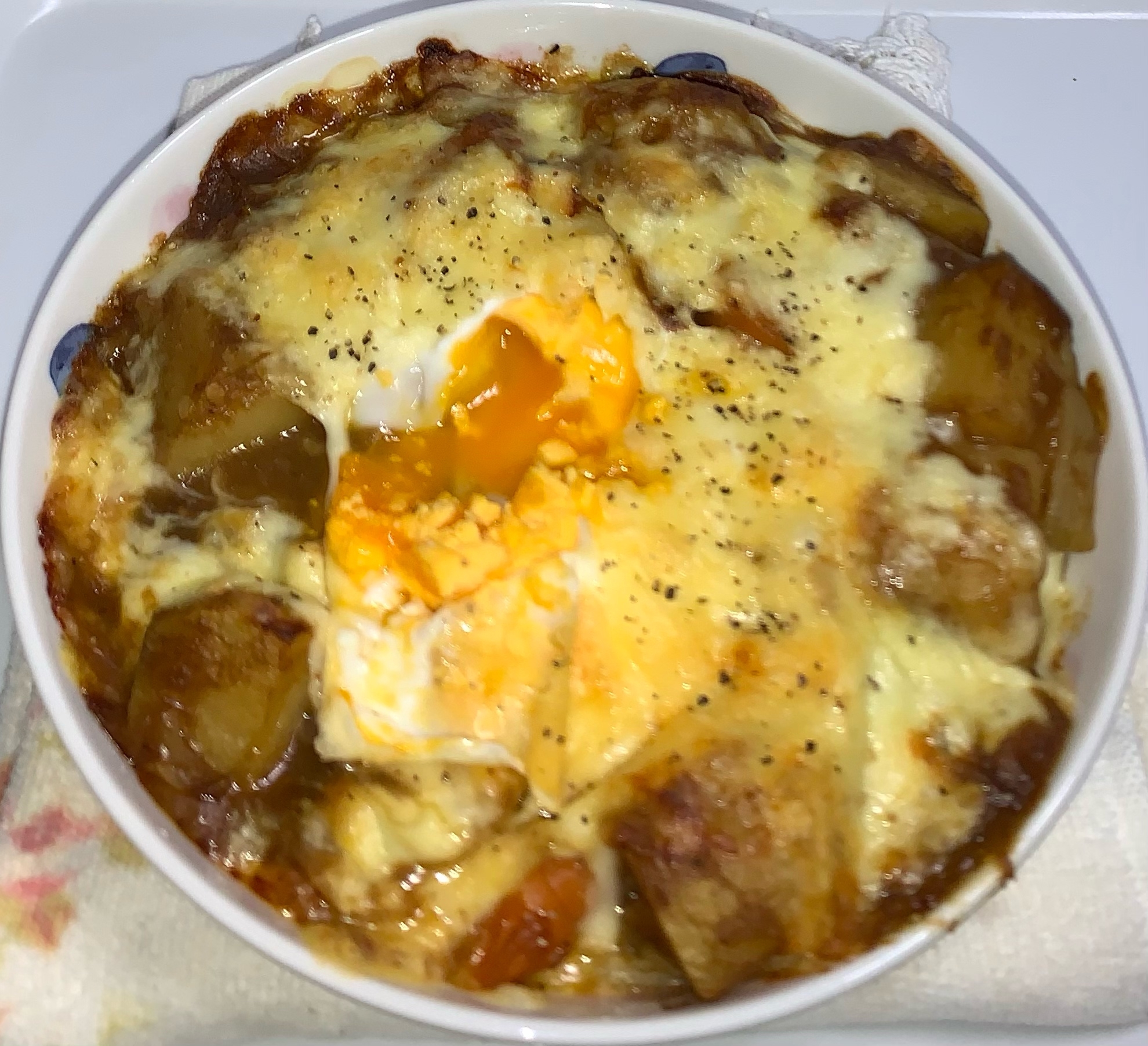 チーズ焼きカレー＆ちゃんぽん麺