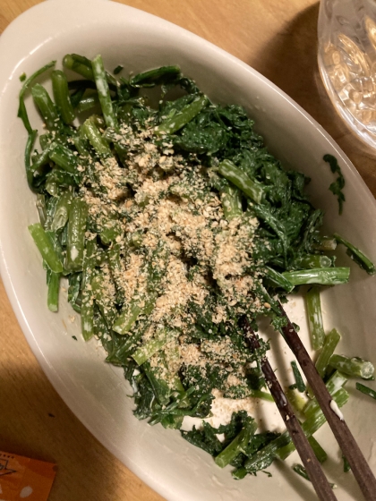 春菊の胡麻マヨネーズ