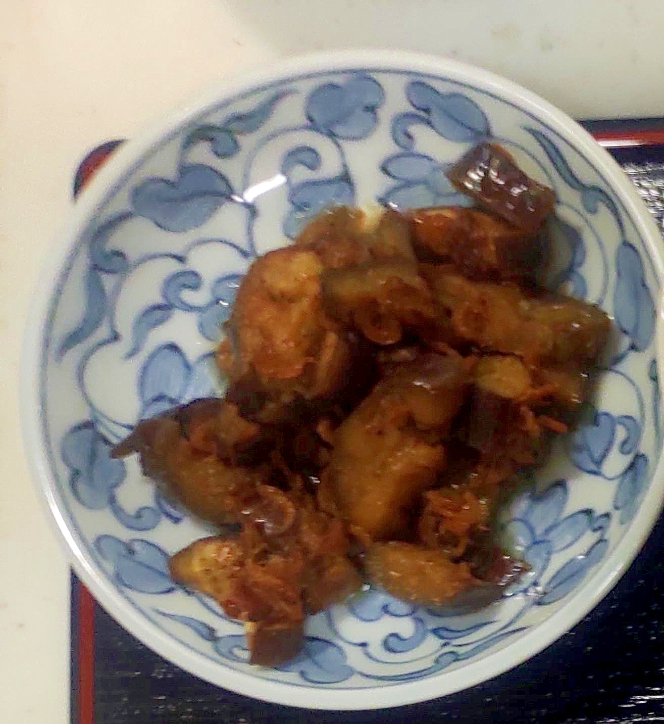 ナスと小えび煮