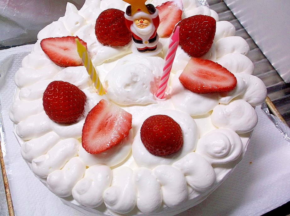 市販のスポンジケーキでクリスマスケーキ レシピ 作り方 By ぷーこ6471 楽天レシピ