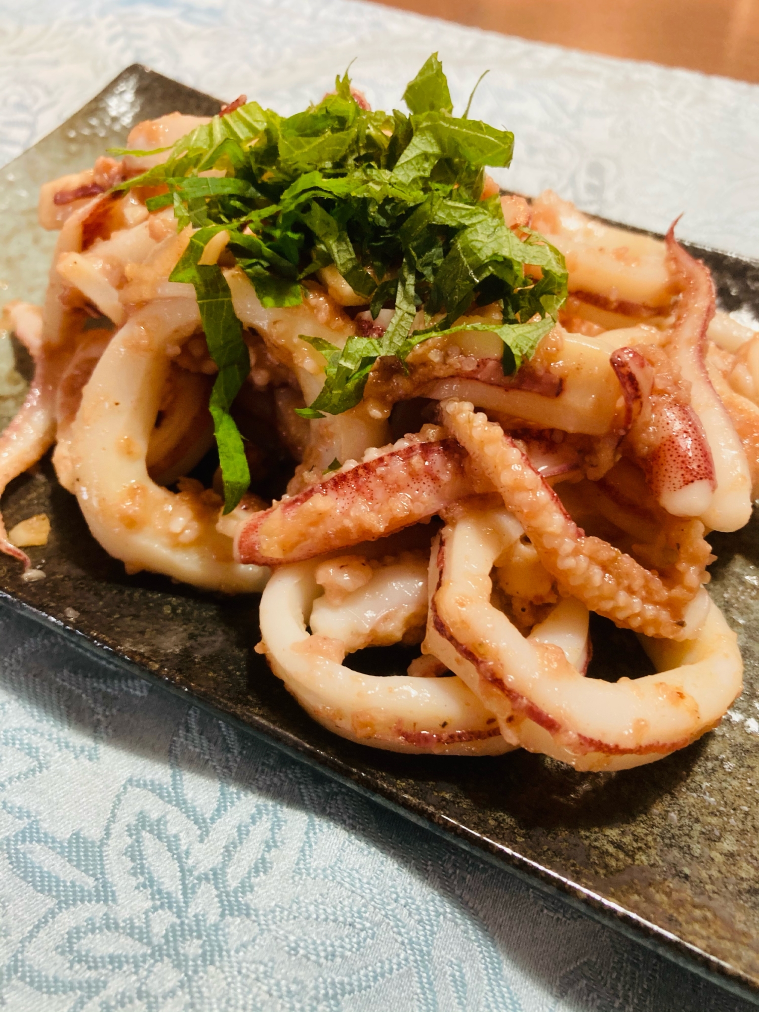 剣先イカのバター醤油炒め