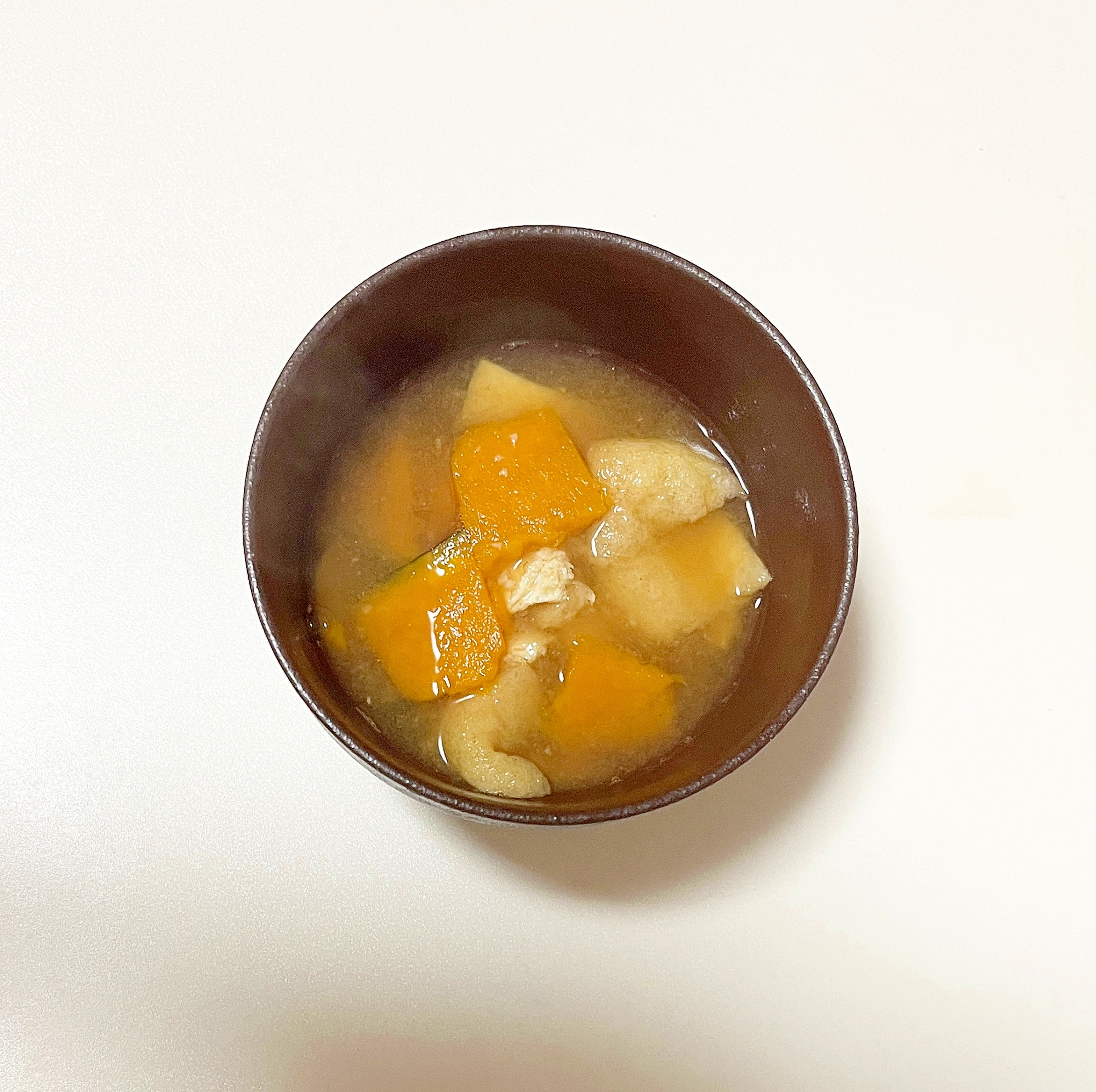 簡単かぼちゃの味噌汁