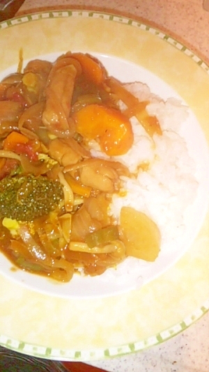 野菜たっぷりカレーライス