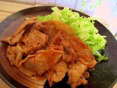 生姜焼きのタレメチャうま～（u u）　お肉もやわらかくて美味しいです☆　ごはんが進み過ぎました＾＾*